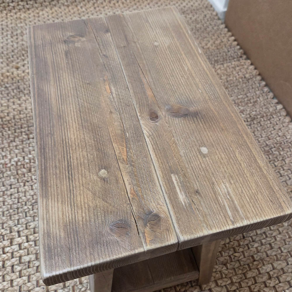 Barn Side Table - 50cm High - Antique
