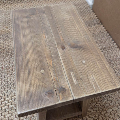 Barn Side Table - 50cm High - Antique