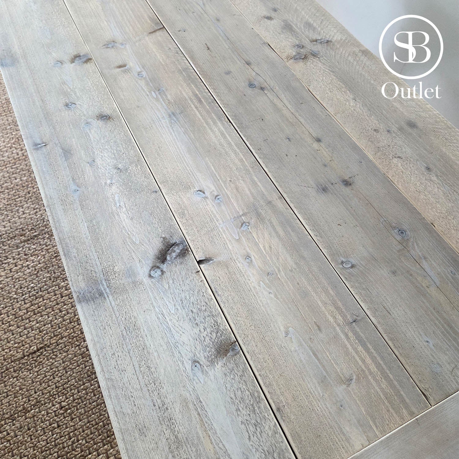 Andersson Dining Table - 180cm Long x 88cm Deep x 75cm High - Limed Oak