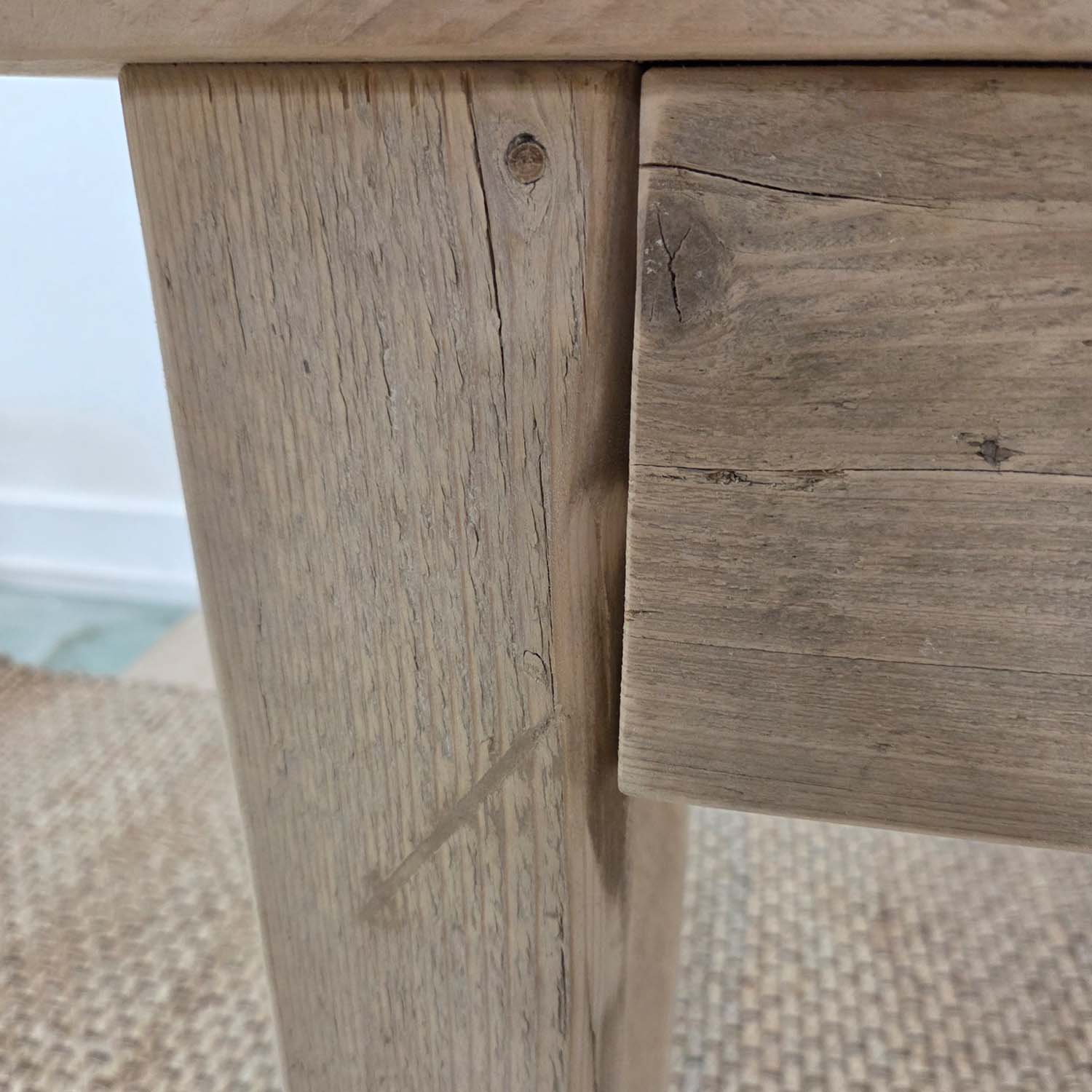 Two Drawer Shore Console - 100cm L x 34cm D - Natural