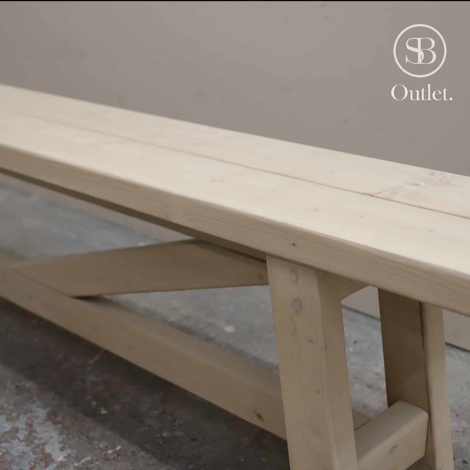 Coast Bench - 210cm Long - Sand