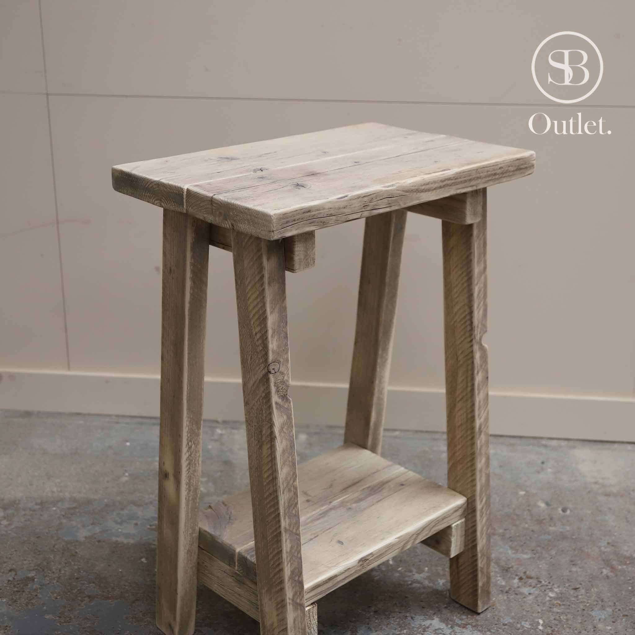 Splay Side Table - 74cm High - Natural