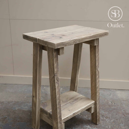 Splay Side Table - 74cm High - Natural