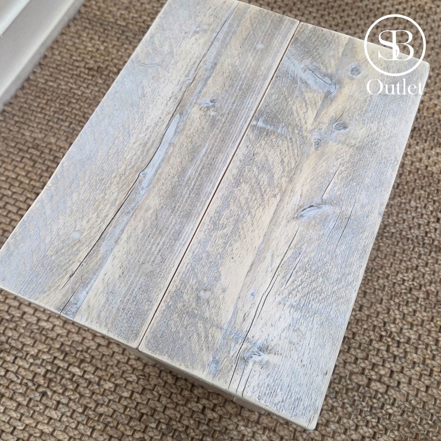 Auckland Bedside Table - 46cm Wide x 36cm Deep x 70cm High - Limed Oak