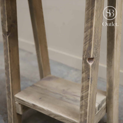 Splay Side Table - 74cm High - Natural