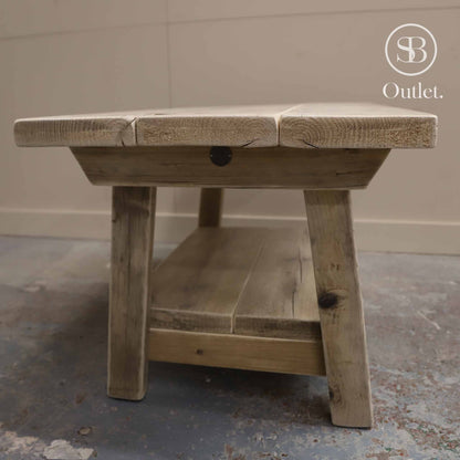 Splay Coffee Table - 80cm Long x 48cm Deep - Natural