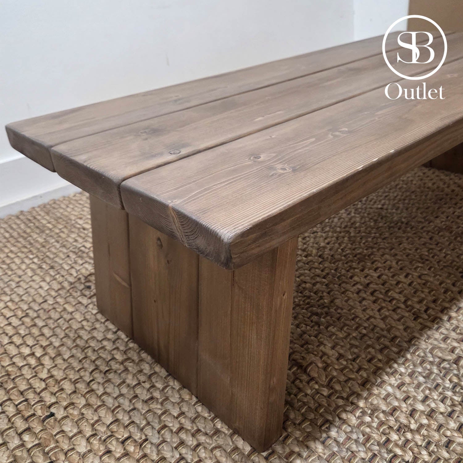 Nislen Coffee Table - 120cm Long x 58cm Deep - Hazel (discontinued item)