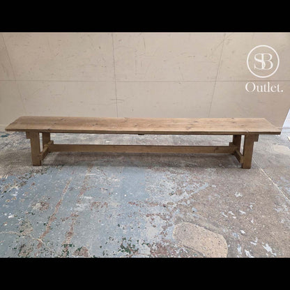 Andersson Dining Table &amp; Bench - 260cm L - Antique (SOLD AS A PAIR)