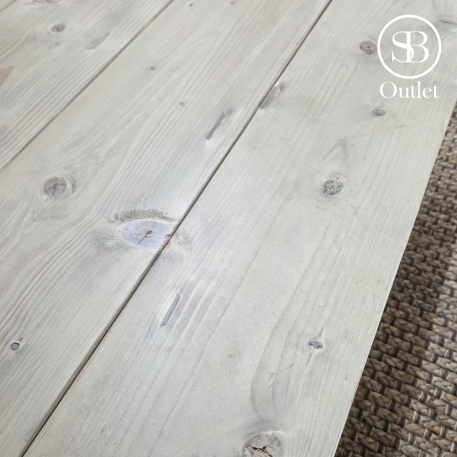 Nislen Coffee Table - 98cm Long x 98cm Deep - Sand (discontinued item)