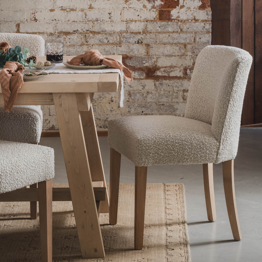 The Tuft Dining Chair - Boucle