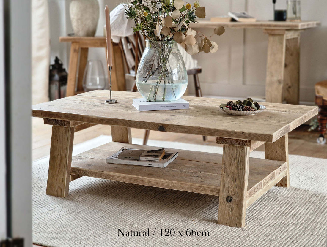 Barn Coffee Table in natural wood finish