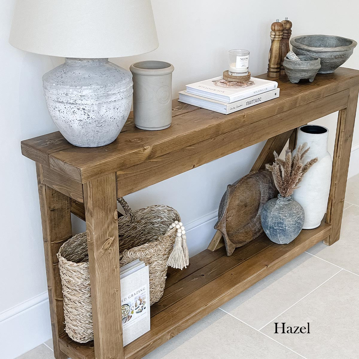 The V Back Console Table