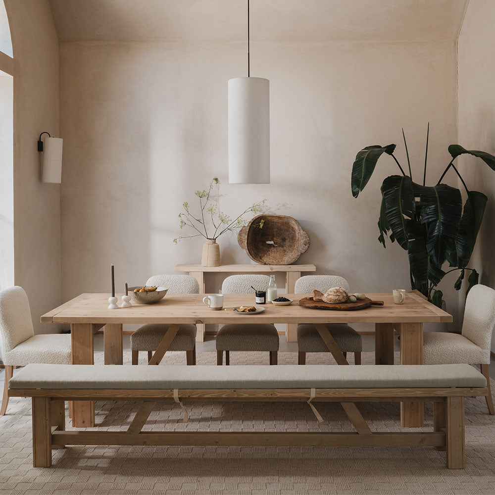 Heritage Dining Table in solid wood handcrafted by Still and Bloom