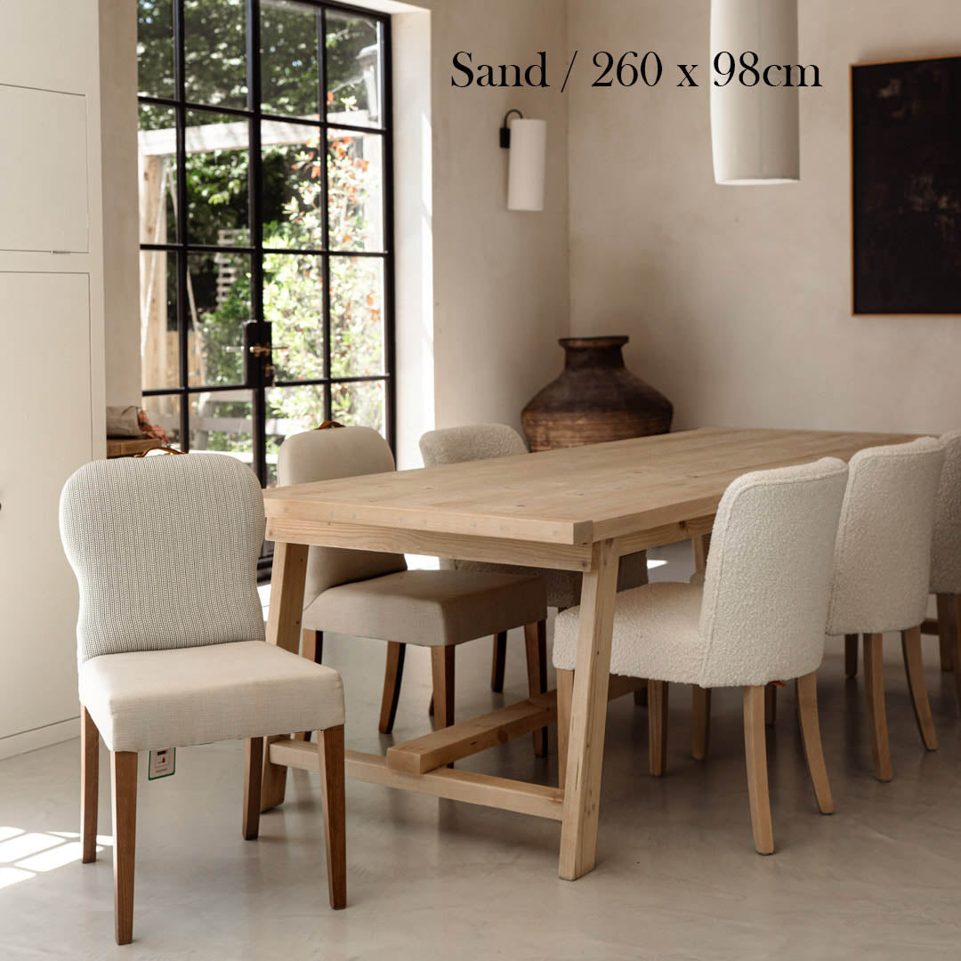 Heritage Andersson Dining Table in solid wood seating 4, 6, 8 or 10 people