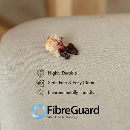 Tuft Dining Chair - Rustic Linen with Fibre Guard