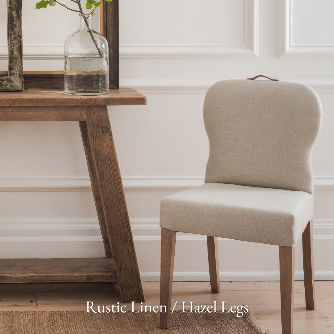 The Dune Dining Chair - Rustic Linen with Fibre Guard