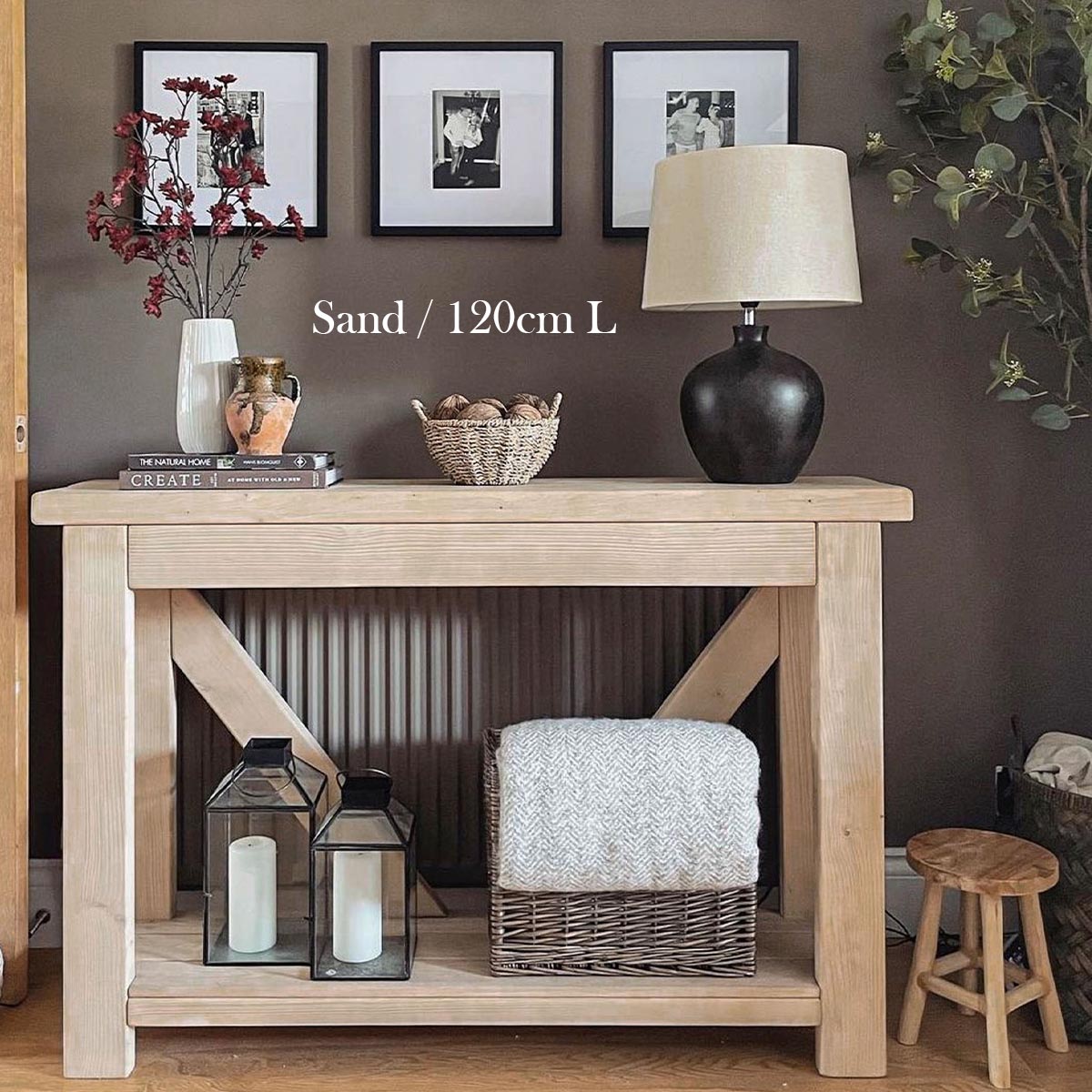 The V Back Console Table