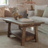 Splay Coffee Table handmade solid wood furniture in an antique finish
