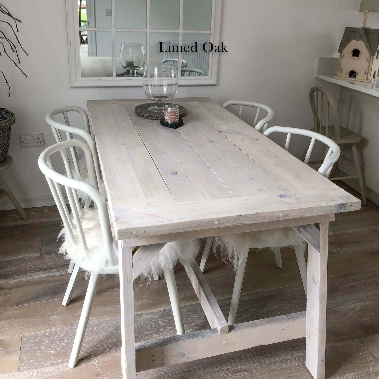 Light Grey Gray Washed Dining Table Andersson Dining Table Rustic