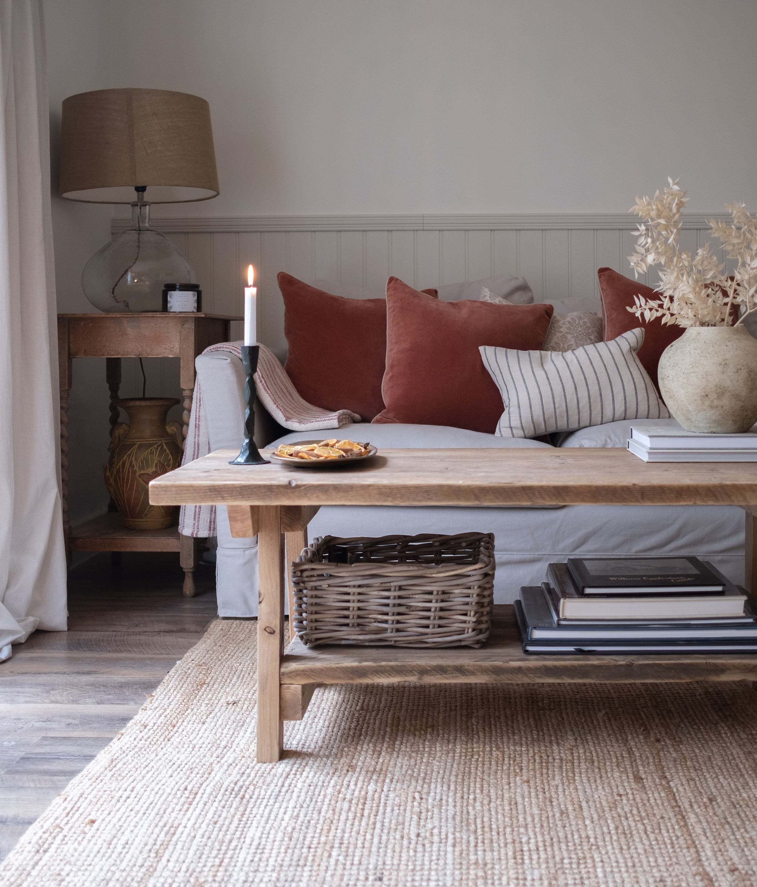 Splay Rustic Coffee Table hand made with solid wood