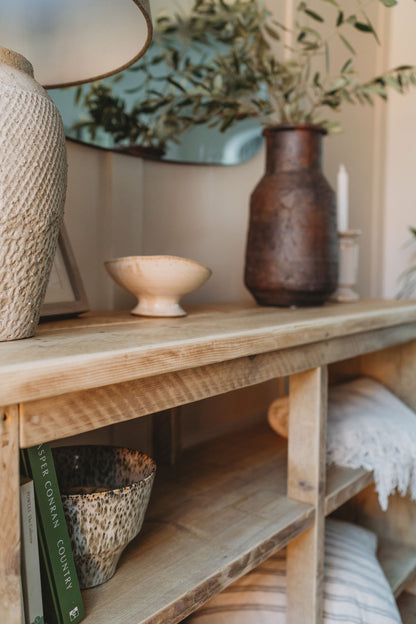 Big Rustic Solid Wood Console Table from Still &amp; Bloom