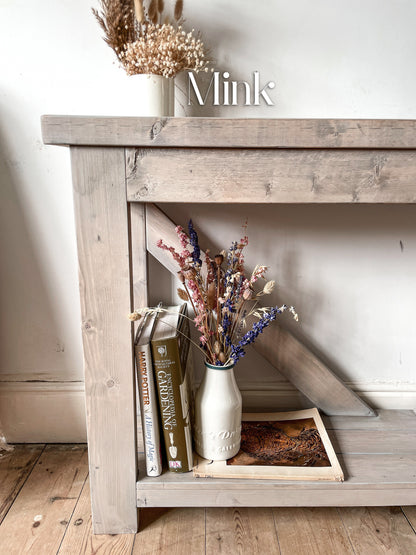 The V Back Console Table