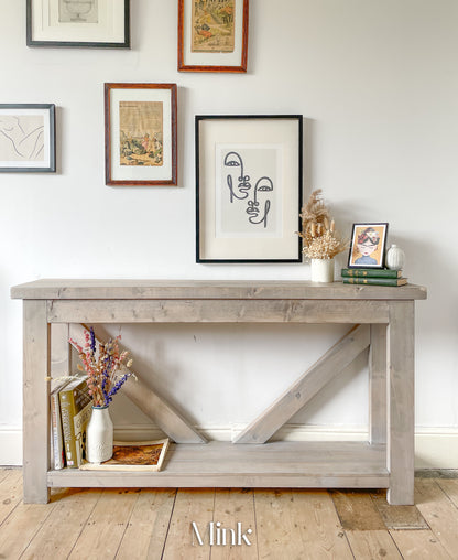 The V Back Console Table